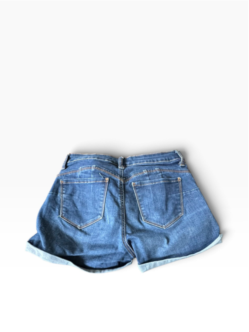 Women's Wax Jean Denim Shorts Blue Size S - Picture 2 of 4